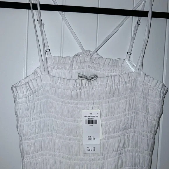 NWT Abercrombie White Maxi Dress - Picture 2 of 2
